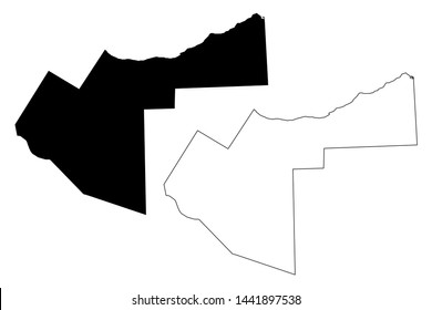 Woqooyi Galbeed region (Federal Republic of Somalia, Horn of Africa) map vector illustration, scribble sketch Maroodi Jeex map