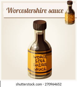 Worcestershire Sauce. Detailed Vector Icon. Series Of Food And Drink And Ingredients For Cooking.