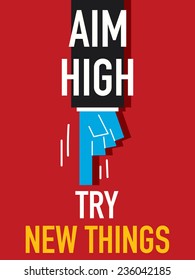 Word AIM HIGH 
