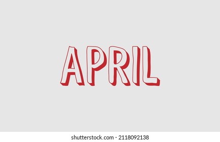 15,740 April font Images, Stock Photos & Vectors | Shutterstock