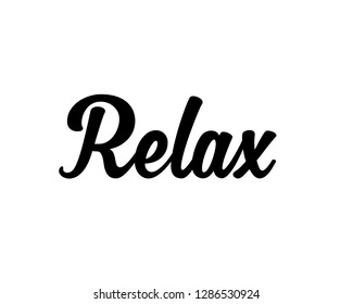 Word Art Design Graphic Vector Relax Stock Vector (royalty Free 