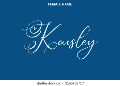 Word Art Person Female Name Kaisley Stock Vector (Royalty Free ...