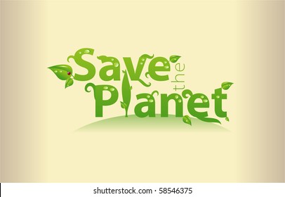Word art - Save the Planet