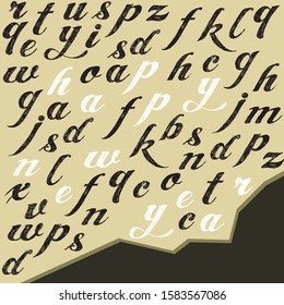 Word Arts in Abstract Illustration. Happy New Year Template. Vector Modern Design