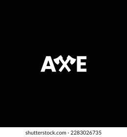 la palabra ax con el icono ax como letra X, marca de palabra diseño logotipo