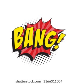 Word Bang Retro Comic Speech Bubble Stock Vector (Royalty Free ...