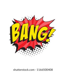 Word Bang Retro Comic Speech Bubble Stock Vector (Royalty Free ...