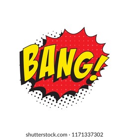 Word Bang Retro Comic Speech Bubble Stock Vector (Royalty Free ...