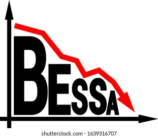 word BESSA and arrow down 