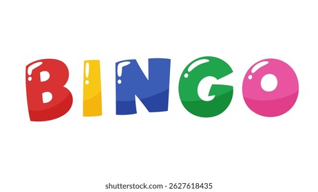 Le mot BINGO dans un style pop