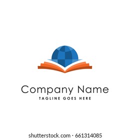 word book education logo template