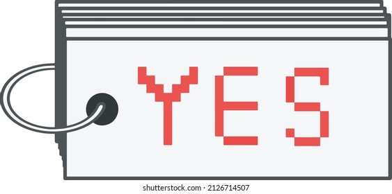 A word book that says YES