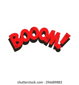 The word "boom" for comics. Word from the sound effect.