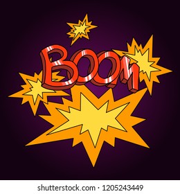 Word boom vector illustration 