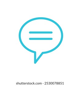 Word bubble icon. Speech text balloon. Isolated on white background. 