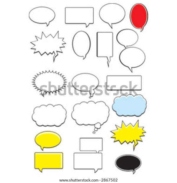Word Bubbles Stock Vector (Royalty Free) 2867502