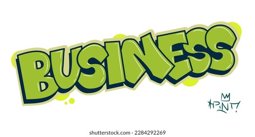 Word Business in graffiti style