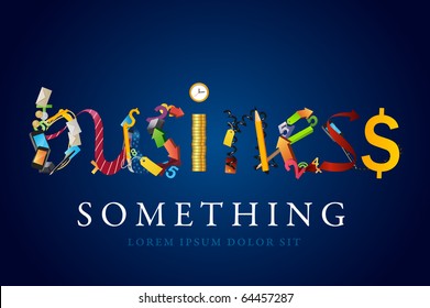 word business made of business accessories