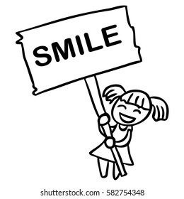 word cartoon smile