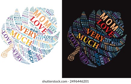 Word cloud art t-shirt design. Vector graphic for t shirt and other uses.