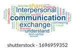 word cloud concept about communication. Collage made of words about communication activity.