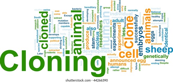 Ilustración de concepto de nube de Word cloning