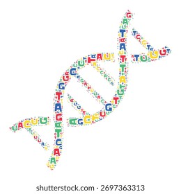 Word cloud consisting of DNA and nucleotides.	
