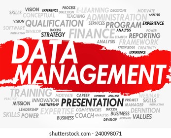 Word Cloud Data Management Related Items Stock Vector (Royalty Free ...