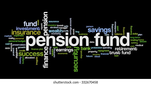 Word Cloud Related Retirement Pension Trust Stock Vector (Royalty Free ...