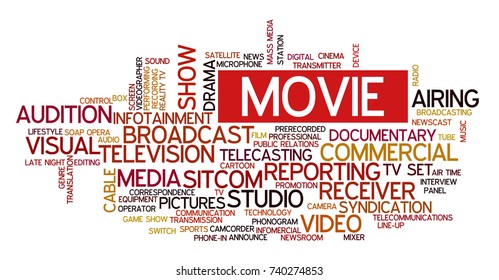 Word Cloud Related Tv Business Keywords Stock Vector (Royalty Free ...