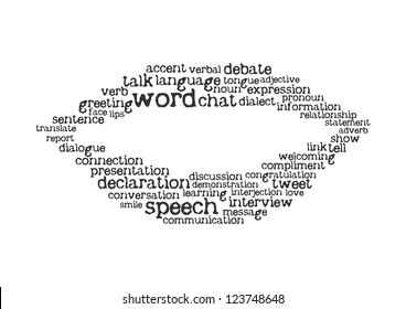 word cloud speech concept