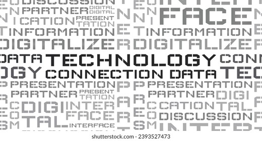 Wort-Cloud-Technik - Modernes Design