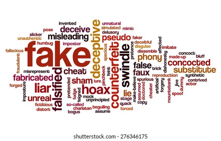 Word Cloud Words Related Deception Dishonesty Stock Vector (Royalty ...