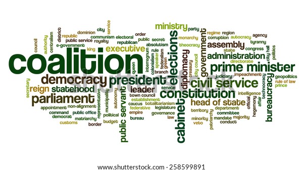 Word Cloud Words Related Politics Government Stock Vector (Royalty Free