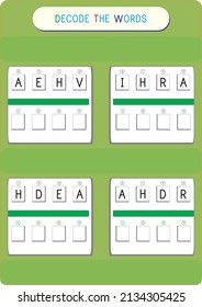 Word completion from mixed letters