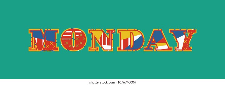 The word " " concept written in colorful abstract typography. Vector EPS 10 available.