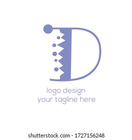 Plantilla de diseño de logotipo de Word D