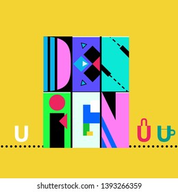 The word "design" as a graphic