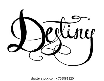 Word Destiny vector illustration