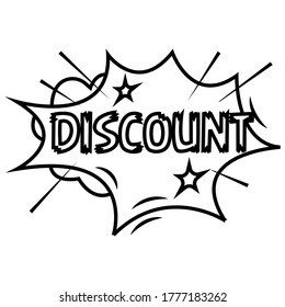 vector de icono de descuento por palabra