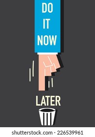 Word Do it now VECTOR ILLUSTRATION