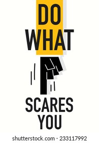 Word DO WHAT SCARES YOU
