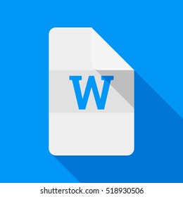 Word Document. Vector Icon.