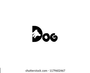 The word DOG Logo Vector