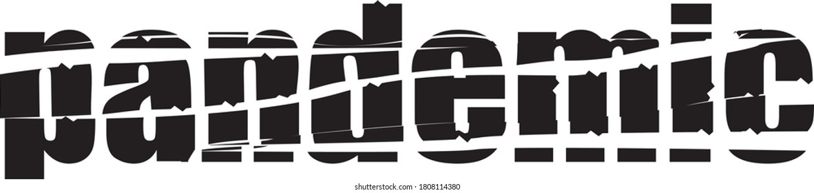 word drop as symbol torn like in grunge style