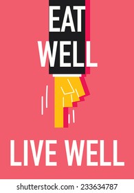 Word EAT WELL 