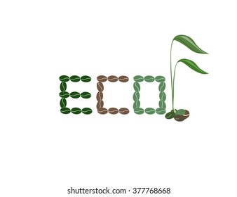 Word ECO formed from grains.