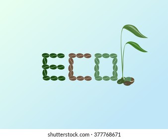 Word ECO formed from grains.