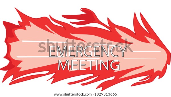 Word Emergency Encounter Flame Background Stock Vector Royalty Free 1829313665