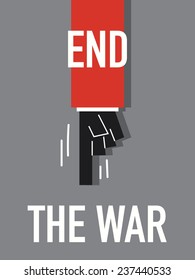 Word END THE WAR